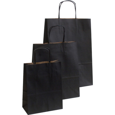 NEUTRAL Sac Allegra noir SDF26-798 Kraft,110g, 26x12x36cm 25 pcs.