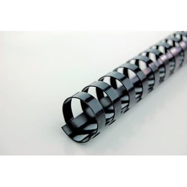 GBC Baguettes de reliure 10mm A4 4028175 noir, 21 anneaux 100 pcs.