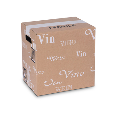 Boîte pliante "Trans-Scripto" avec trous de préhension 12x bouteilles de 0,5l avec hauteur de bouteille 270mm & Ø67mm