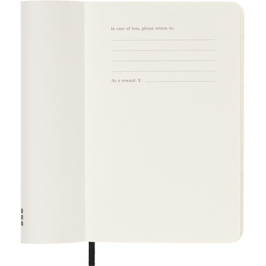 MOLESKINE Agenda settimanale note 25/26 8056999275471 18M foderato SC nero 9x14cm