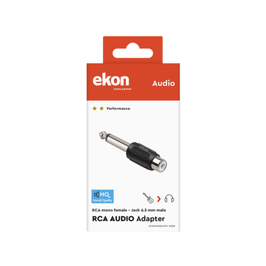 Adattatore audio RCA femmina a adattatore Jack 6,3 mm maschio