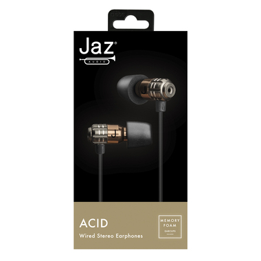 Kabel-Stereo-Headset in Metallausführung, mit Anrufannahme/beendigungs-Taste, 3,5-mm-Klinkenstecker, Ohrstöpsel-Set aus Memory-Schaum inklusive