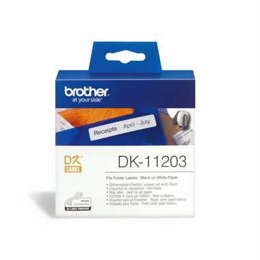 PTOUCH Ordner-Etiketten 17x87mm DK-11203 QL-500/550 300 Stk./Rolle
