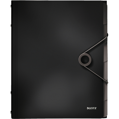 LEITZ Dossier de coll. Solid PP A4 45691095 noir 6 comp.