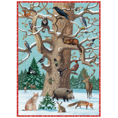 COPPENRATH Calendario da parete 70003 animale in inverno