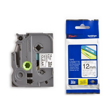 PTOUCH Nastro, lam. nero/chiaro-opaco TZe-M31 PT-300 12 mm