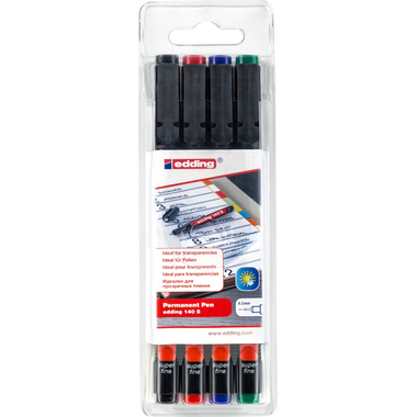 EDDING OHP-Marker permanent S 140-E4 4er Etui