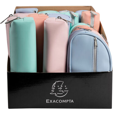 EXACOMPTA Schlamperetui Aquarel ass. 52560E Polyurethane (PU) 22x8x8cm
