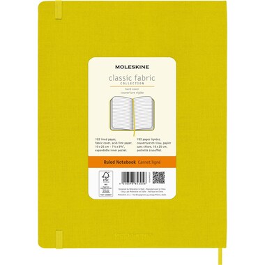 MOLESKINE Notizbuch Color 25x19cm 56598853056 gelb, liniert, 192 Blatt, HC