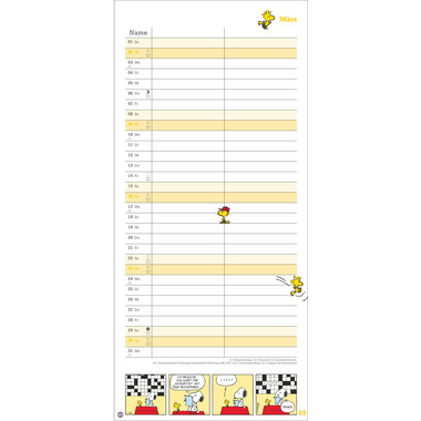 HEYE Planer für zwei Peanuts 2025 21302+25 DE 16x34.7cm