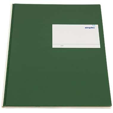 SIMPLEX Statistikbuch A4 19085 3 Kolonnen, grün 40 Blatt
