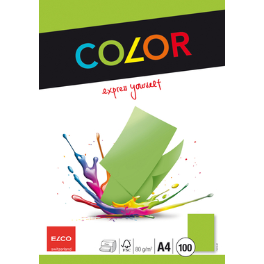 ELCO Office Color Papier A4 74616.62 80g, grün 100 Blatt