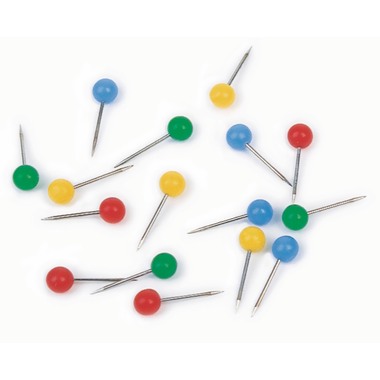 MAGNETOPLAN Aiguilles Pinboard 111165002 jaune, 6x19mm 100 pcs.