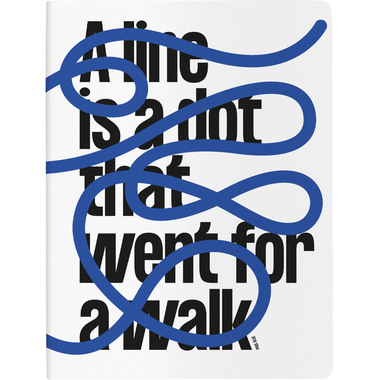 NUUNA Cahier de notes Graphic L 55706 A LINE IS A DOT 256 pages
