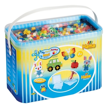 HAMA Bügelperlen Eimer Maxi G1018805-0 Perlen und Stiftplatte