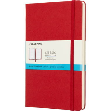MOLESKINE Notizbuch L/A5 715420 Punktraster,HC,Scharlachrot