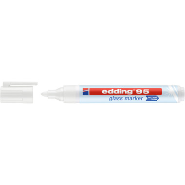 EDDING marqueur de verre 95 95-049 blanc