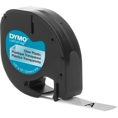 DYMO Nastro LetraTag 12mmx4m S0721530 black/trasparente