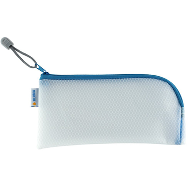 HERMA Tasca documenti con zip A6 20003 blu, 23x11cm
