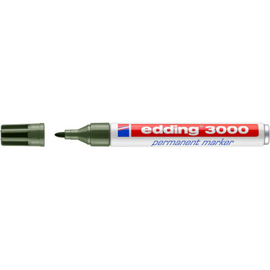 EDDING Permanent Marker 3000 1,5 - 3mm 3000 - 15 olivgrün
