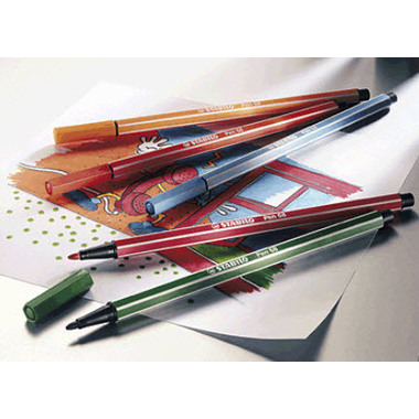 STABILO Penna Fibre 68 1mm 6830-6 30 colori
