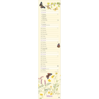 HEYE Edith Holden Natur 2025 1405+25 DE 11x49cm