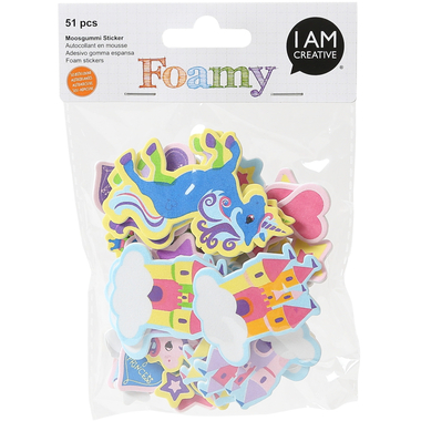 I AM CREATIVE Foamy 4019.4 Monde des fées, 51 pcs.