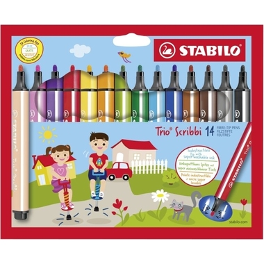 STABILO Trio Scribbi 1.5-2mm 368/1401 14 pièces