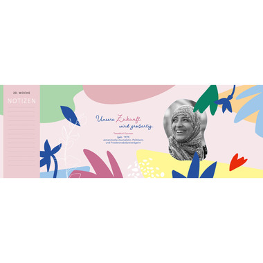 ARS EDITION Tischkalender 2025 13298 Frauen 1W/2S DE 297x115mm