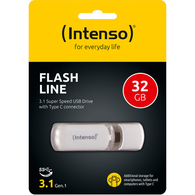 INTENSO USB-Stick Flash Line 32GB 3538480 USB 3.1 Type-C