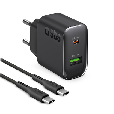 20W wall charger and 1.5m USB-C cable
