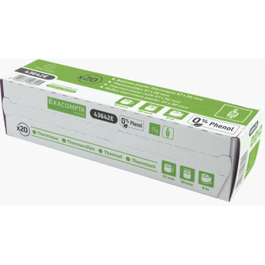 EXACOMPTA Rotolo termico di carta 10 pz. 40753E 57x40mmx18m per cassa