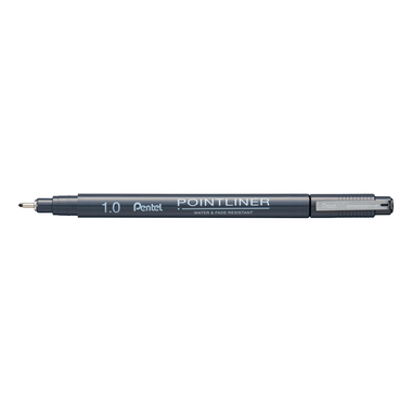 PENTEL Fineliner Pigment 1.0 mm S20P-10A POINTLINER, nero