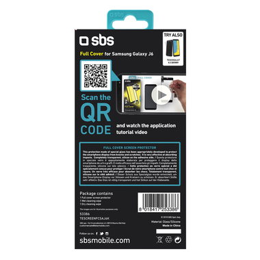 Tempered glass film for Samsung Galaxy J6