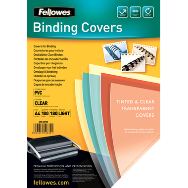 FELLOWES Cover PVC A4 5375901 180my 100 pezzi