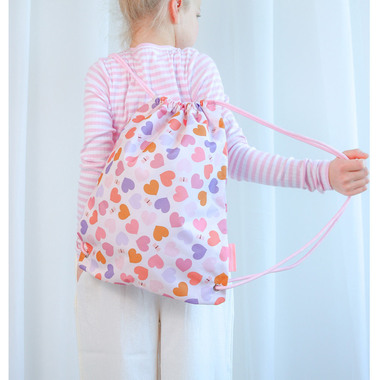 ALLC Borsa da ginnastica 32x42cm DRHEMU09 Hearts