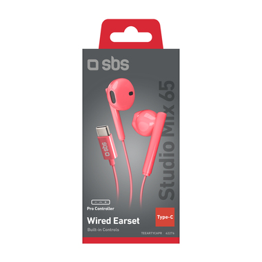 Écouteurs semi intra-auriculaires avec boutons multifonctions pour écouter de la musique sur votre smartphone avec port USB-C.
