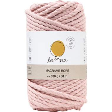 I AM CREATIVE Macrame Rope 6205.2 powder, 5mm, 330g