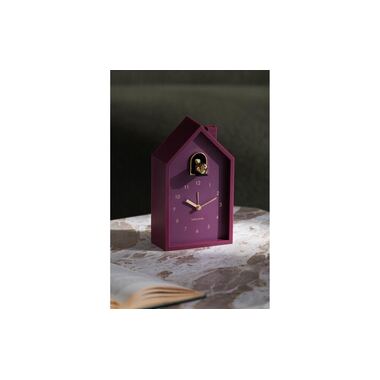 KARLSSON Sveglia Cucù Moderna Oro Malva Scuro