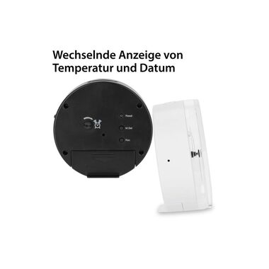 Sveglia radiocontrollata ADE 8.1 x 4 cm, nero