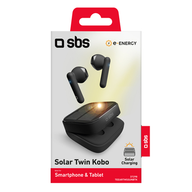 TWS earphones with solar charging base | SBS