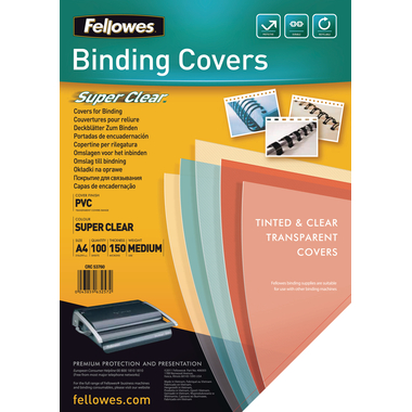 FELLOWES Copertina 150mic A4 5376001 trasparente 100 pezzi
