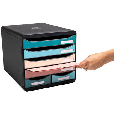 EXACOMPTA Schubladenbox Skandi A4+ 312606D multicolor 6 Schubladen