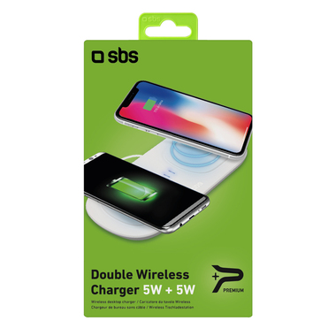 Caricatore da tavolo wireless doppio