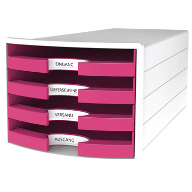 HAN Cassettiera Impuls A4/C4 14.75 rosa 4 cassetti