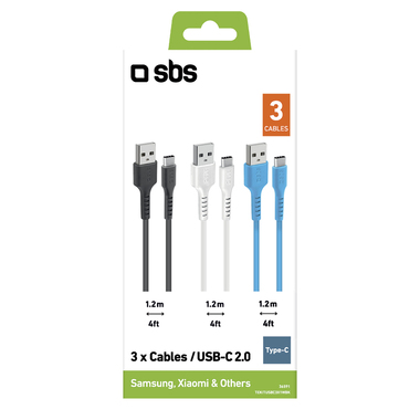kits de câbles de couleur-usb-usb-c
