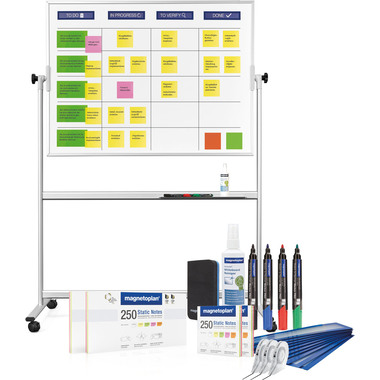 MAGNETOPLAN SCRUM Board 1800x1200mm 1240699 XL mobil inkl. Zubehör