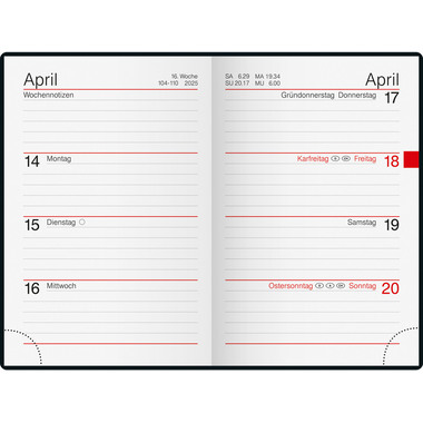 RIDOIDE Agenda Industrie I 2025 11055015.25 1S/2P Star.Night DE 7.2x11.2cm