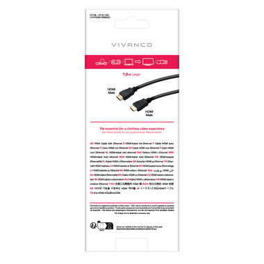 HDMI Typ-A Kabel für 4K Ultra HD Auflösung | Vivanco