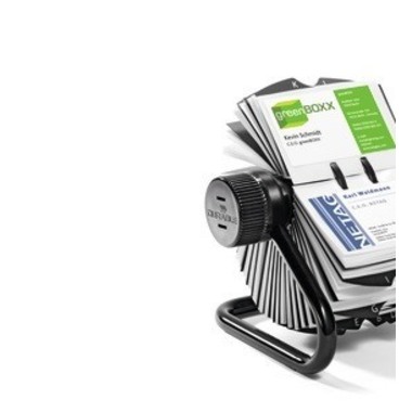 DURABLE Rollkartei VISIFIX FLIP 248101 schwarz, f.400 Karten 104x72mm